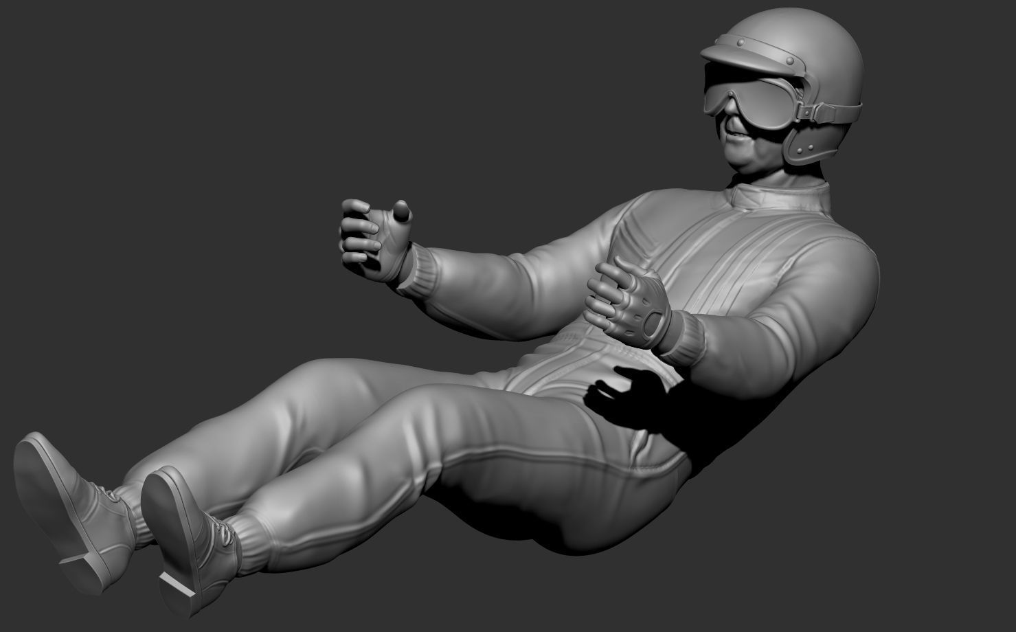 Jack Brabham Car Driver 3D print model_17