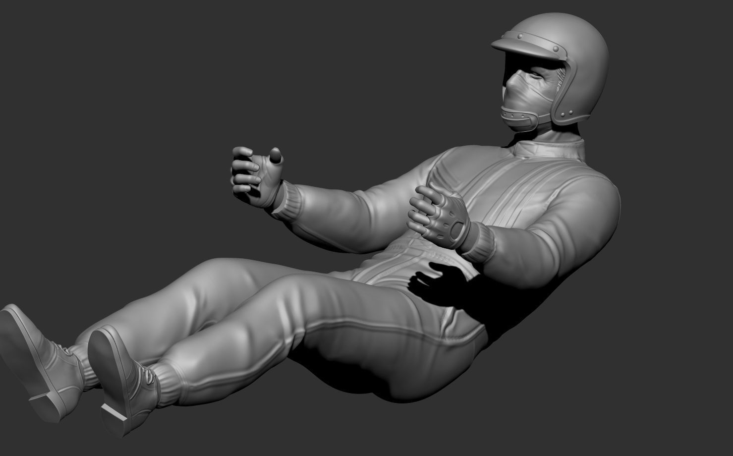 Jack Brabham Car Driver 3D print model_14