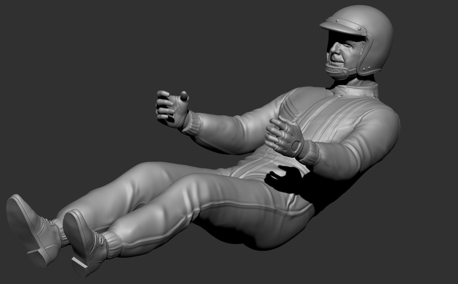 Jack Brabham Car Driver 3D print model_18