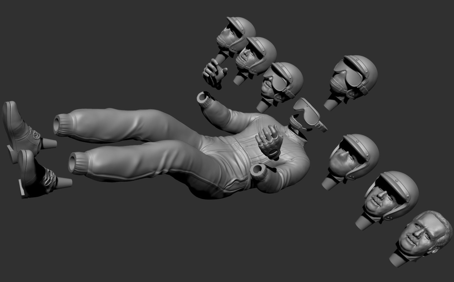 Jack Brabham Car Driver 3D print model_13