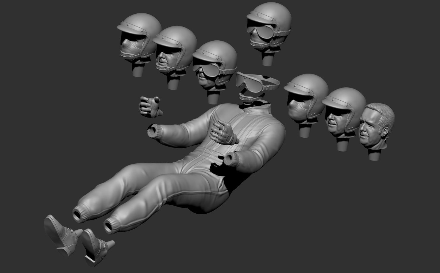 Jack Brabham Car Driver 3D print model_20