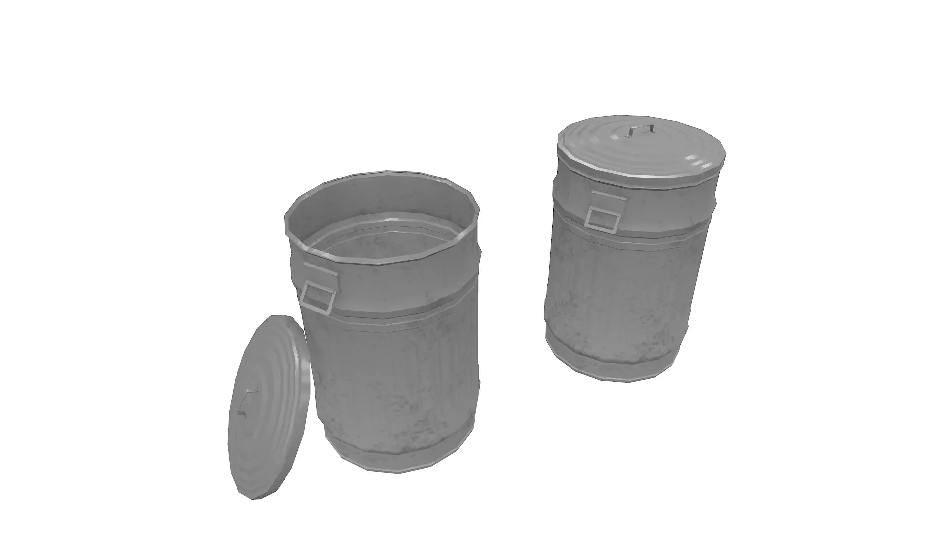 Trash Can Free low-poly 3D model