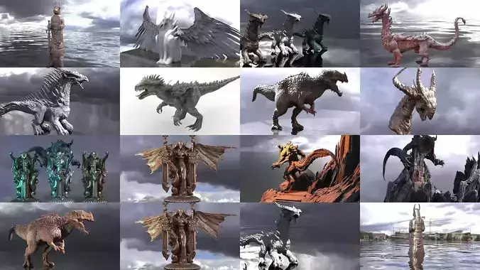 Lizard warrior collection 