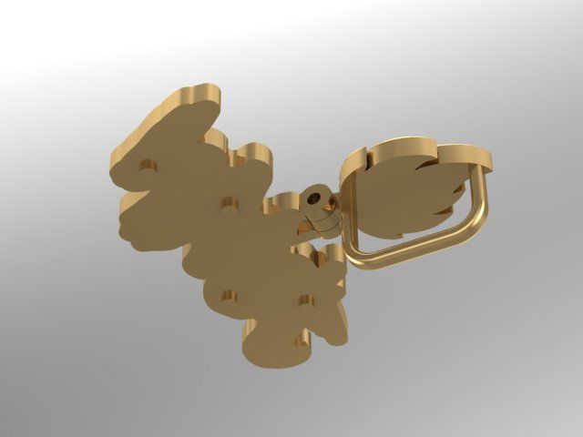 Juan Pendant With Custom Bail 3D print model_2