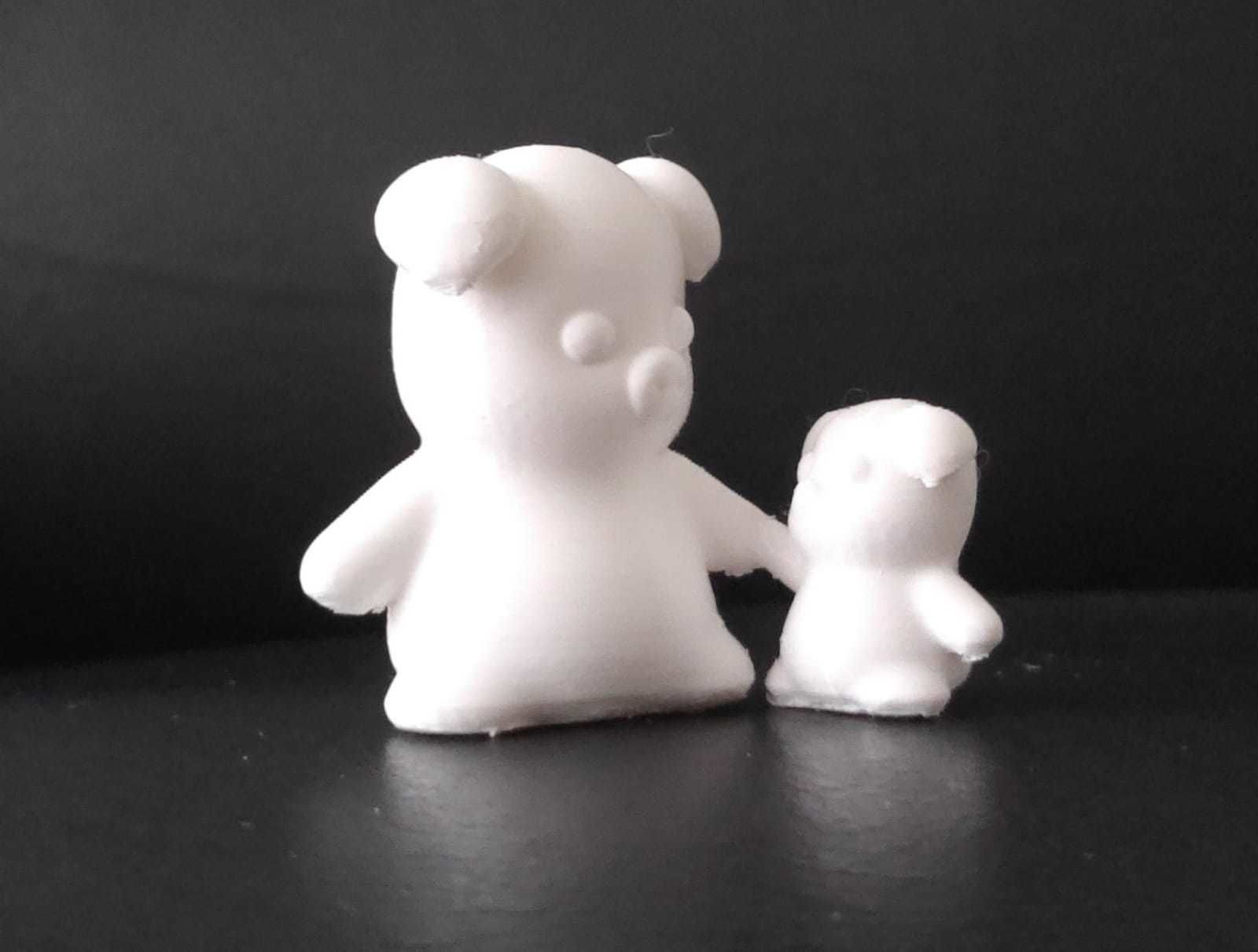 Pig and Baby Pig 3D print model_4