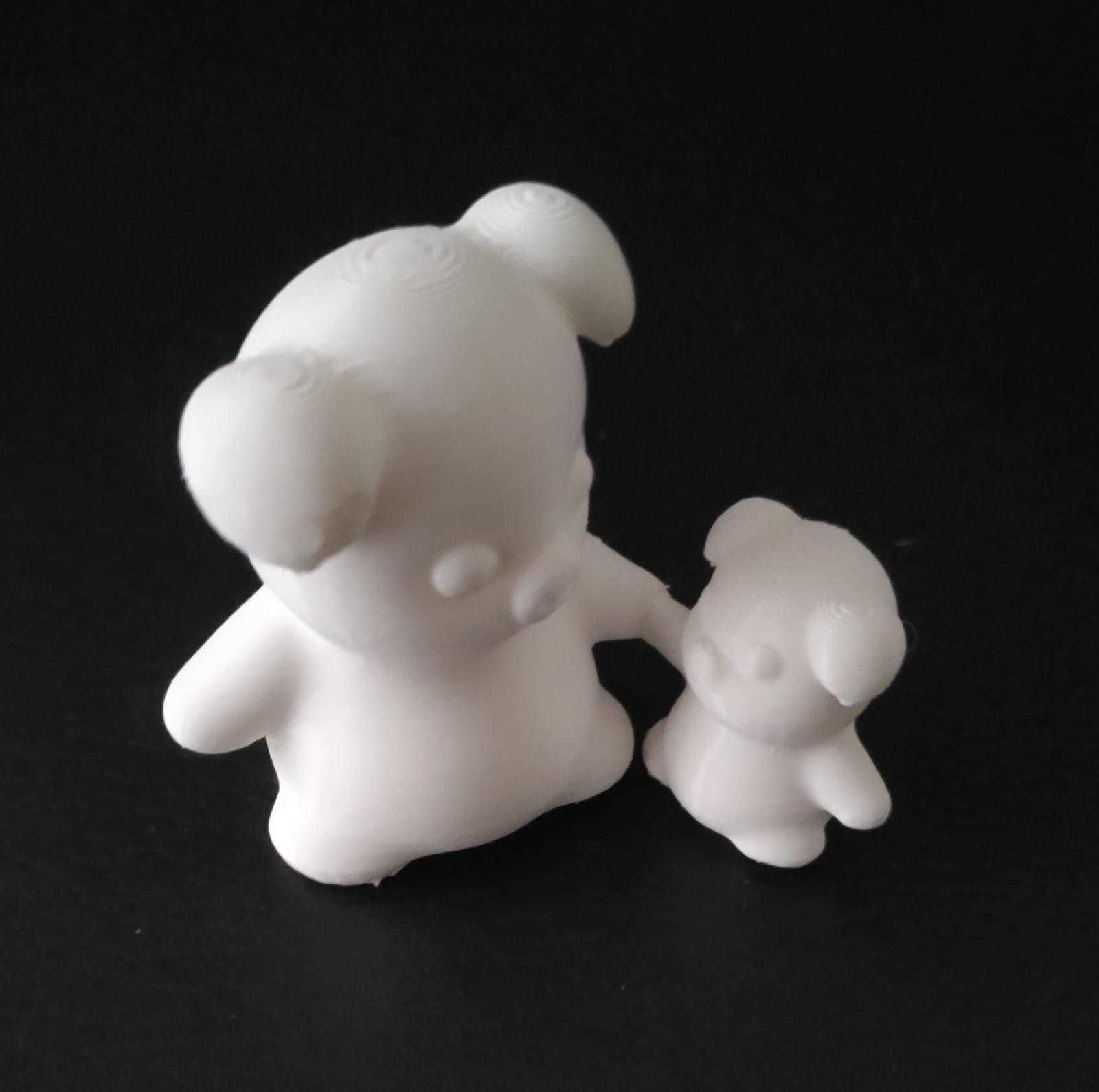 Pig and Baby Pig 3D print model_11