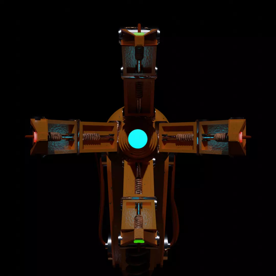 Sci-fi robotic arm 3D model_0