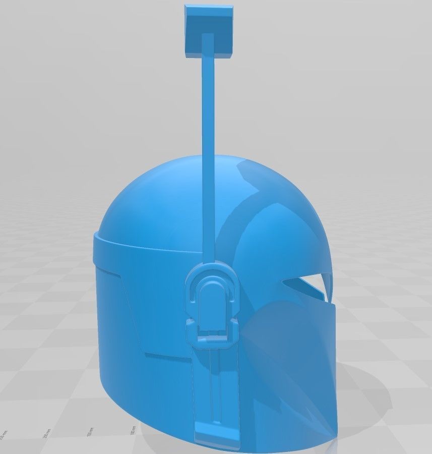 Female Style Mandalorian Helmet 3D print model_2