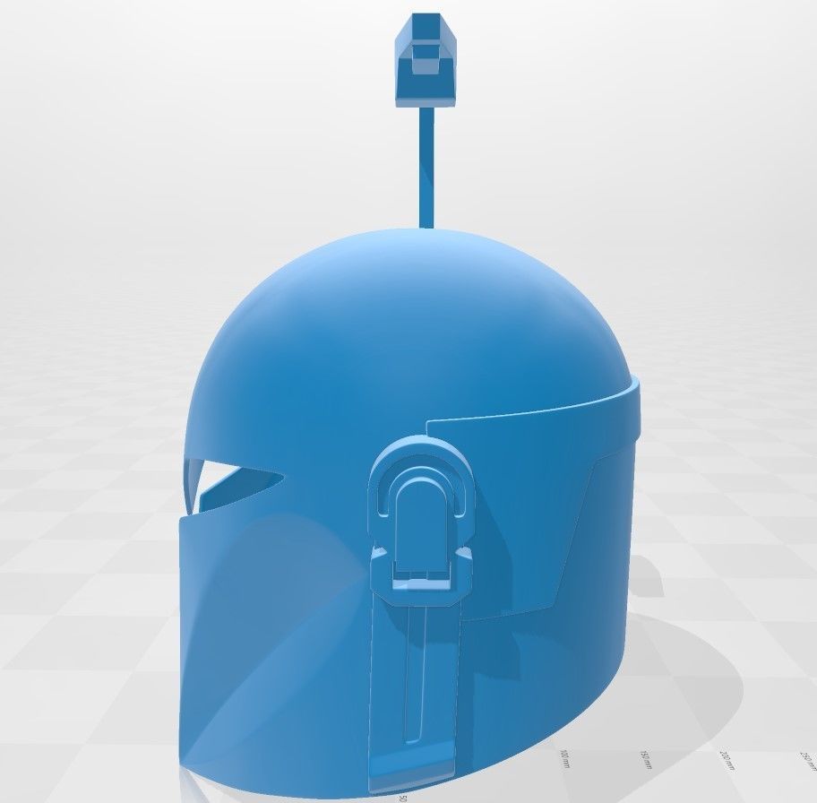 Female Style Mandalorian Helmet 3D print model_4