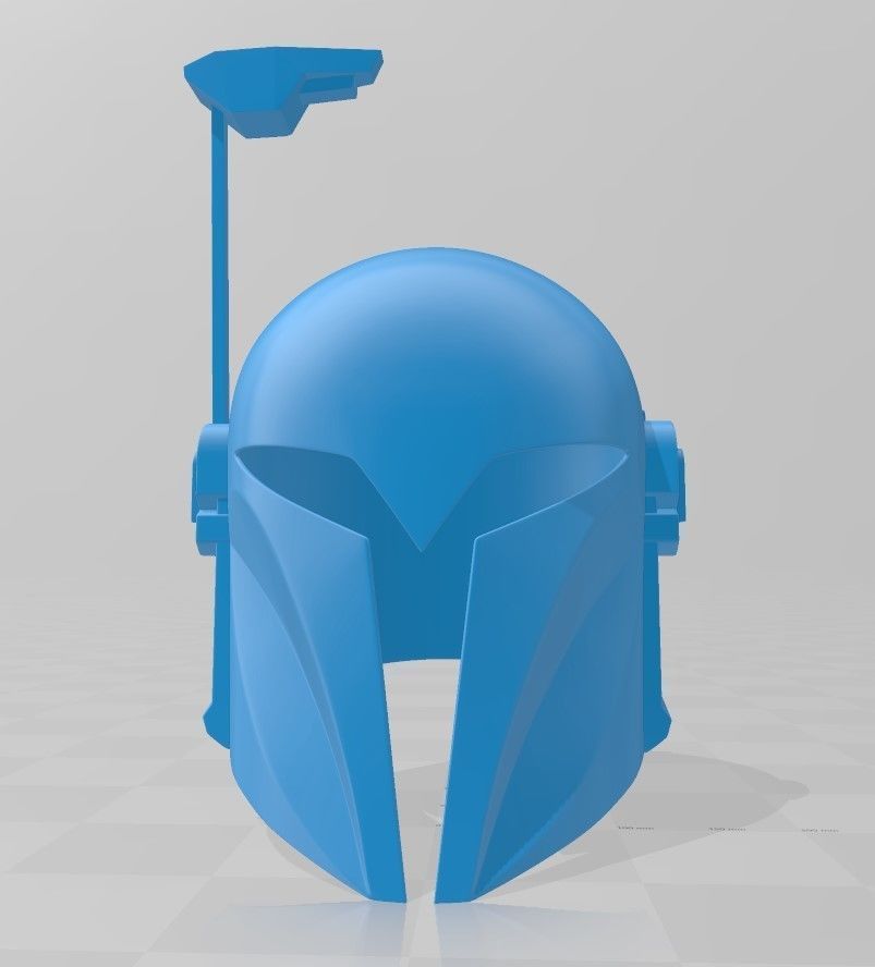 Female Style Mandalorian Helmet 3D print model_1
