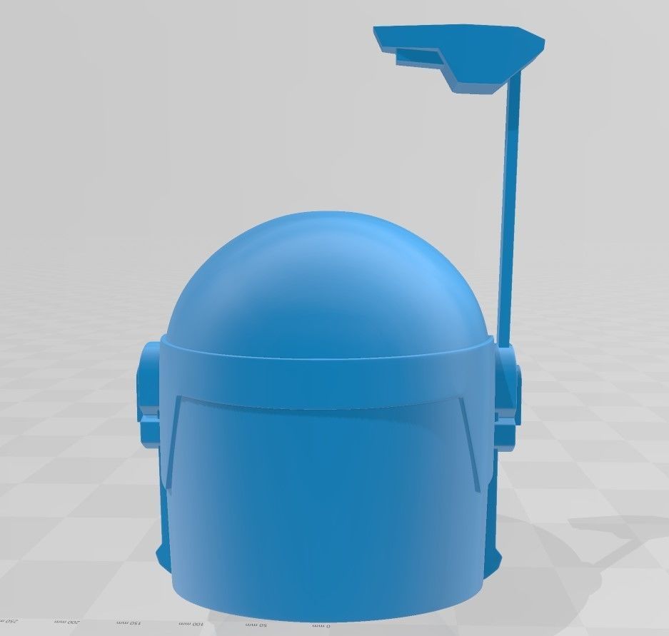 Female Style Mandalorian Helmet 3D print model_3