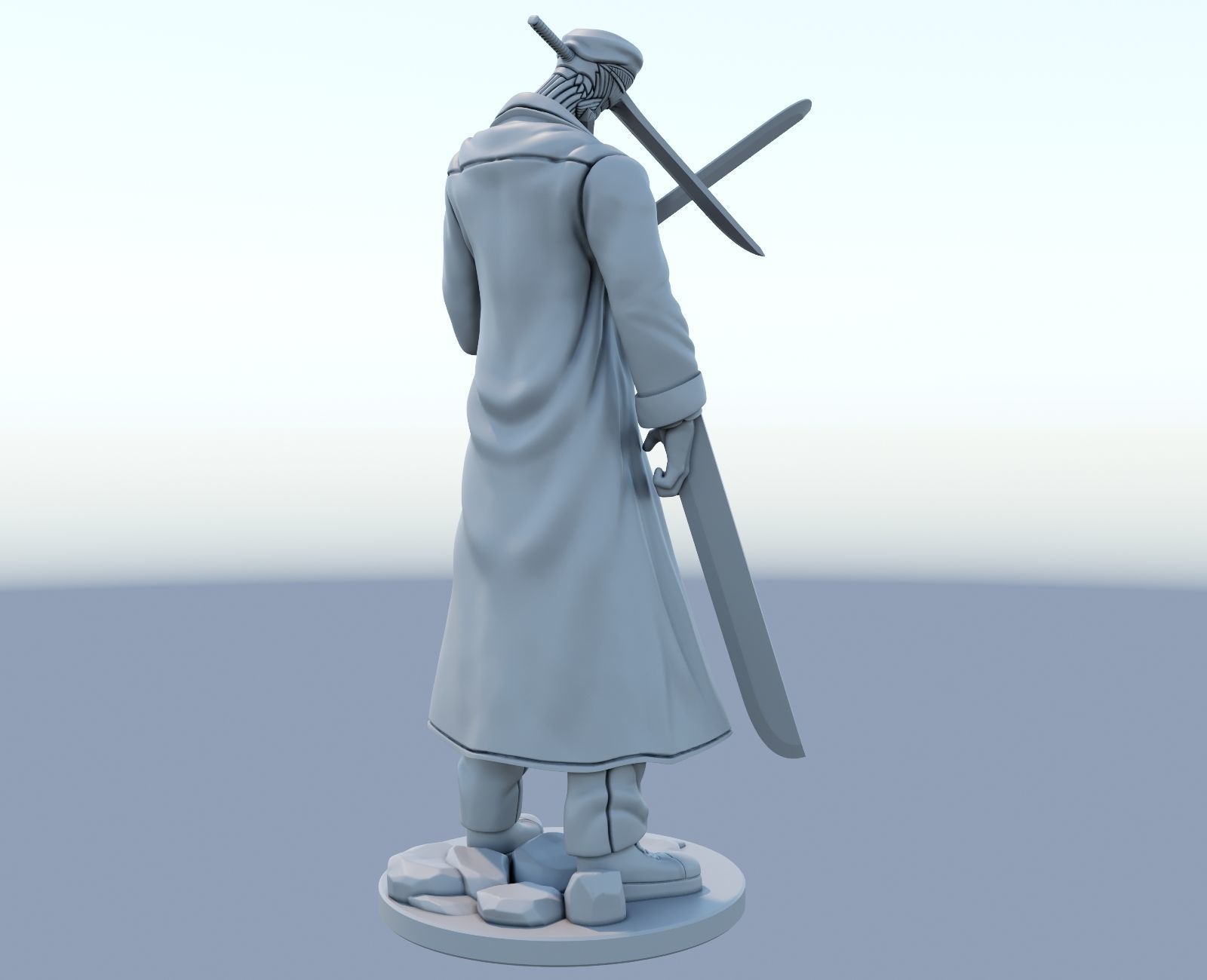 katana man from chainsawman 3d print model 3D print model_9