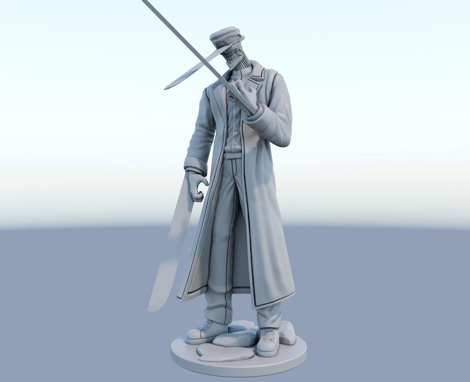 katana man from chainsawman 3d print model 3D print model_1