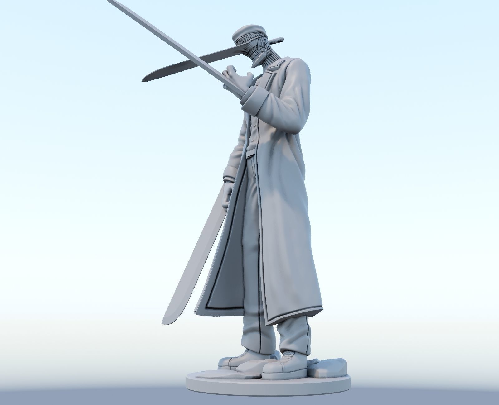 katana man from chainsawman 3d print model 3D print model_4