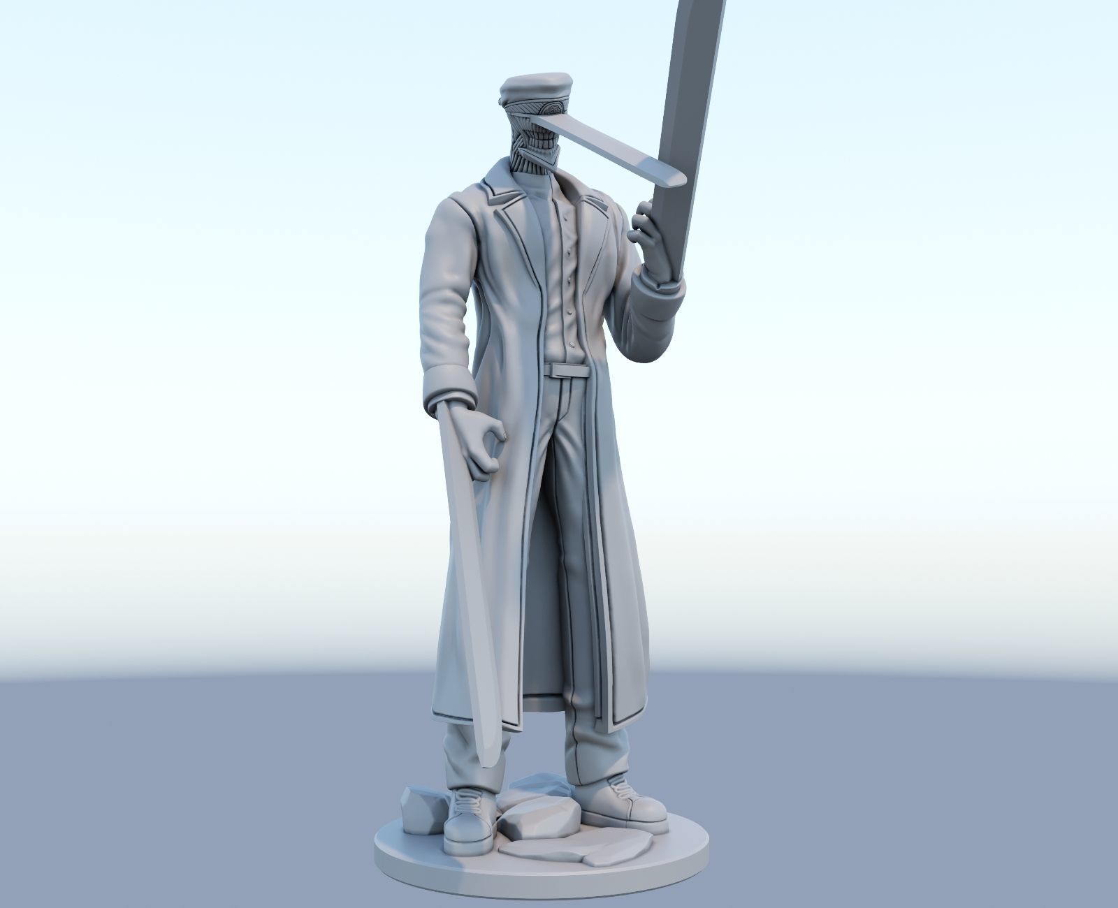 katana man from chainsawman 3d print model 3D print model_11