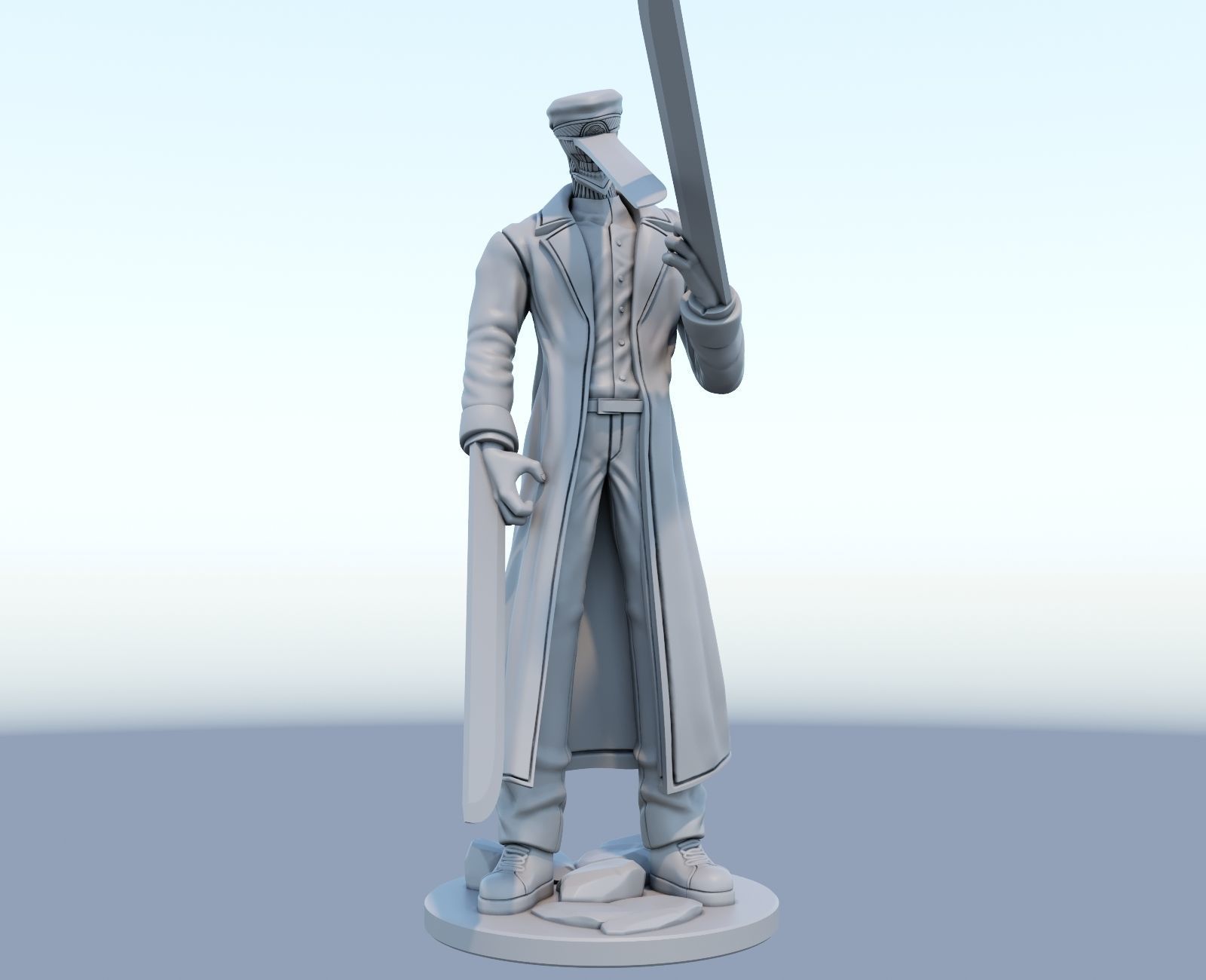 katana man from chainsawman 3d print model 3D print model_12