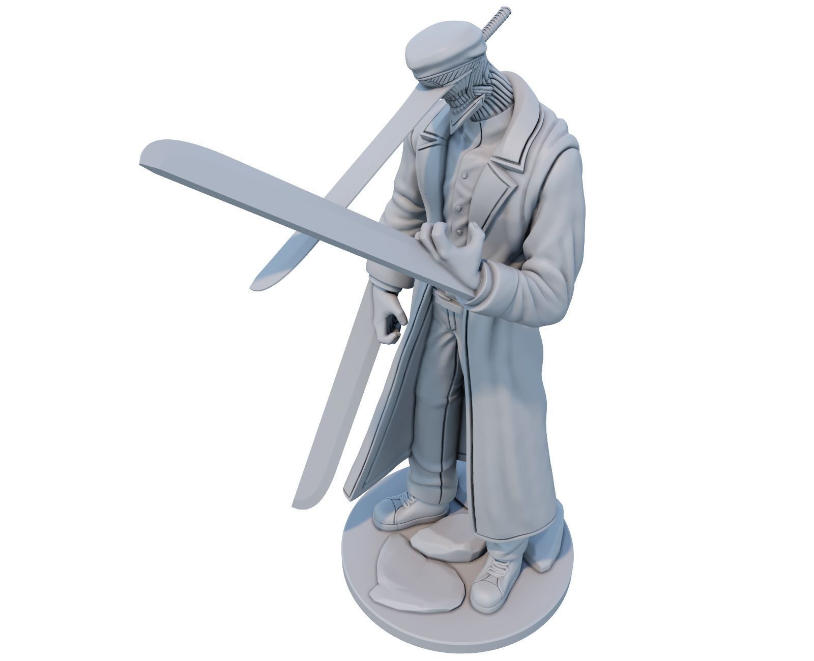 katana man from chainsawman 3d print model 3D print model_2