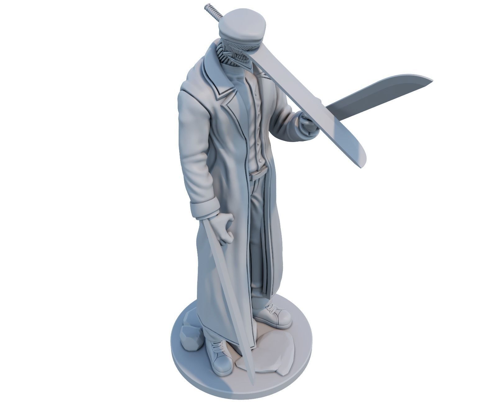 katana man from chainsawman 3d print model 3D print model_3