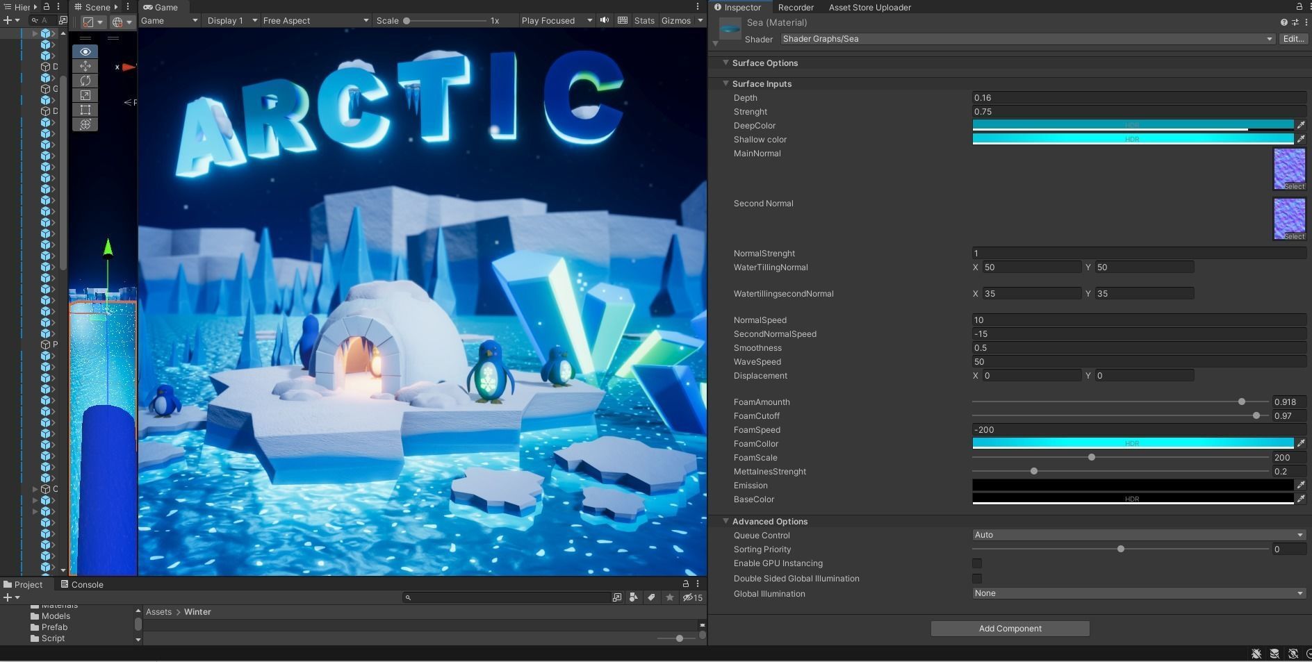 Arctic Cartoon-style game assets Low-poly 3D model_11