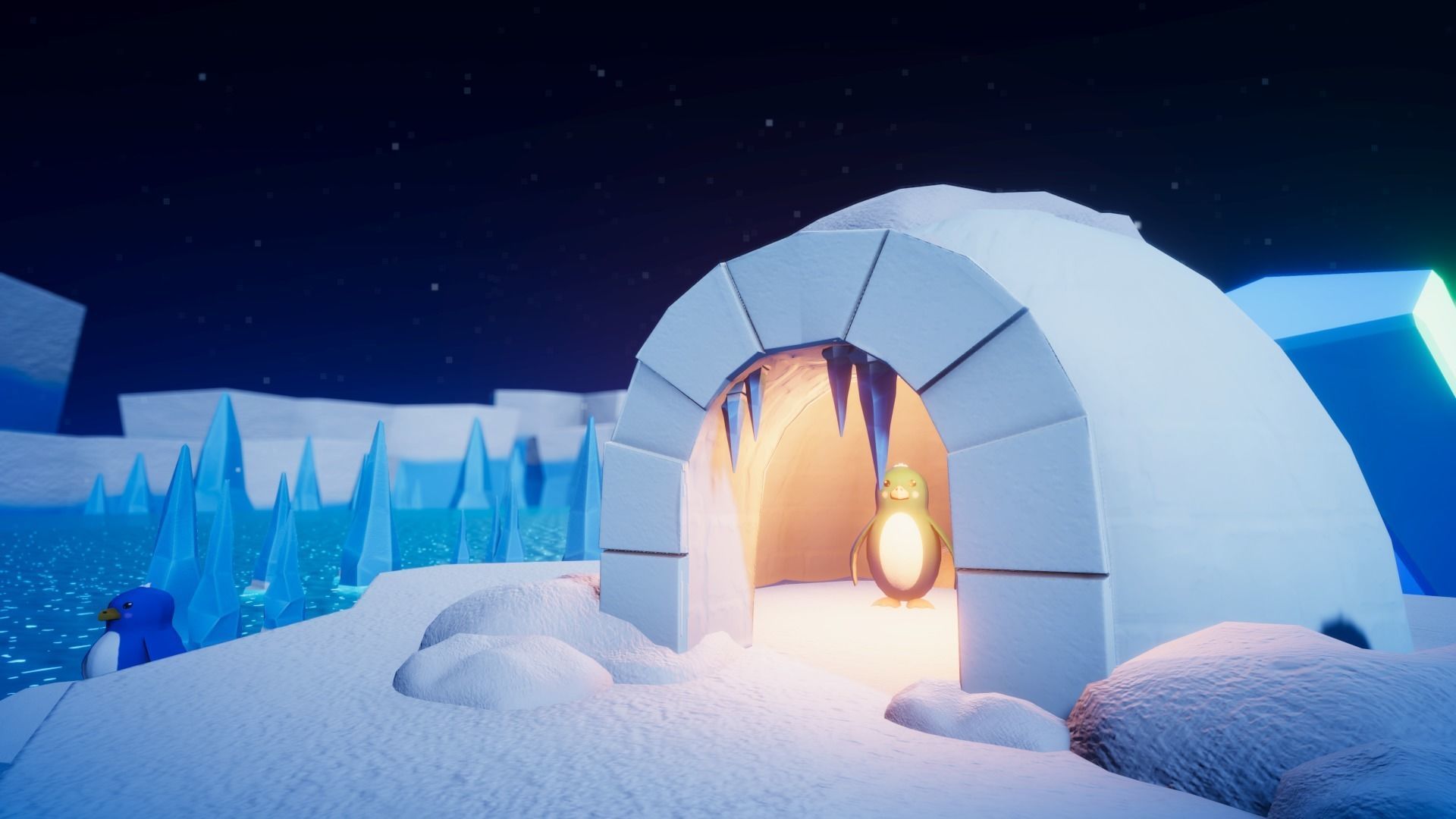 Arctic Cartoon-style game assets Low-poly 3D model_5