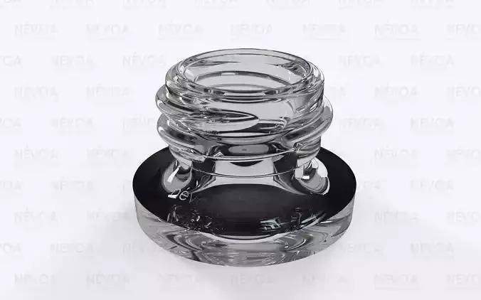 Glass finish - GME 40 20 - 13 mm - RG - Screw neck without AB 3D model