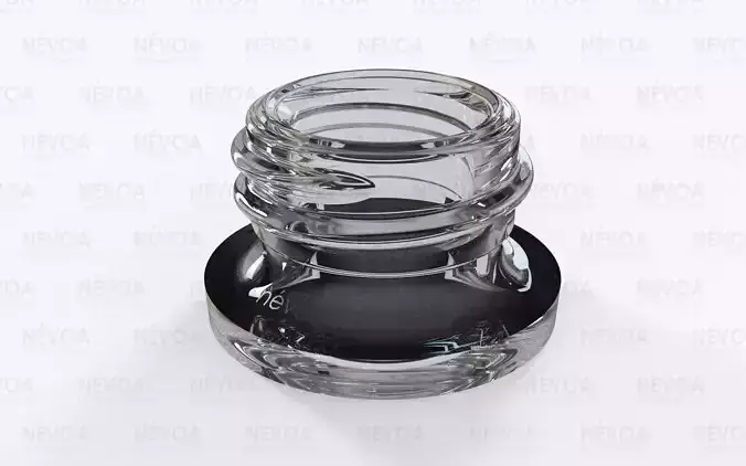 Glass finish - GME 40 20 - 15 mm - Screw neck without AB 3D model