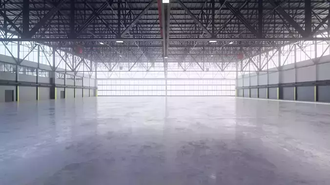Airplane Hangar Interior 12