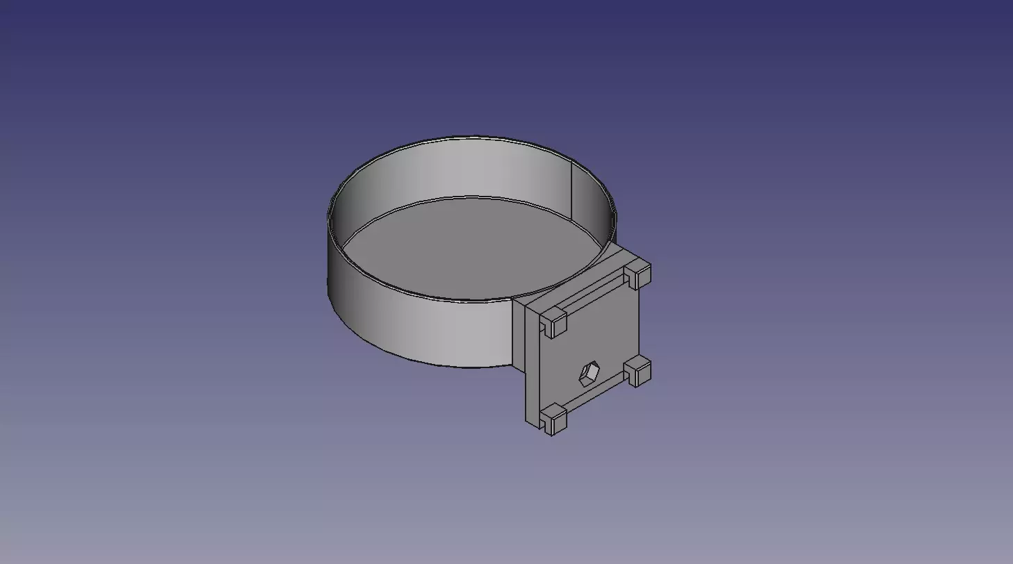 Bowl toolholder for square hole pegboard 3D print model_0