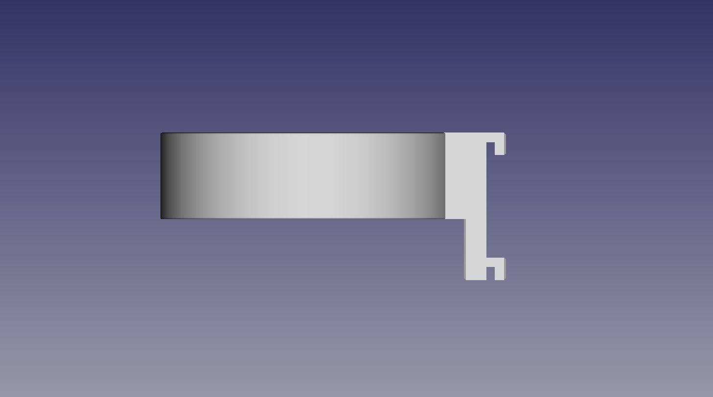 Bowl toolholder for square hole pegboard 3D print model_4