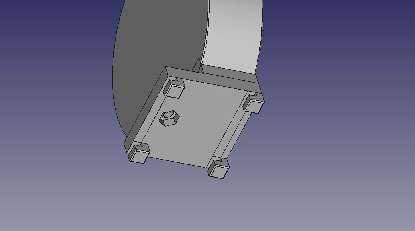 Bowl toolholder for square hole pegboard 3D print model_7