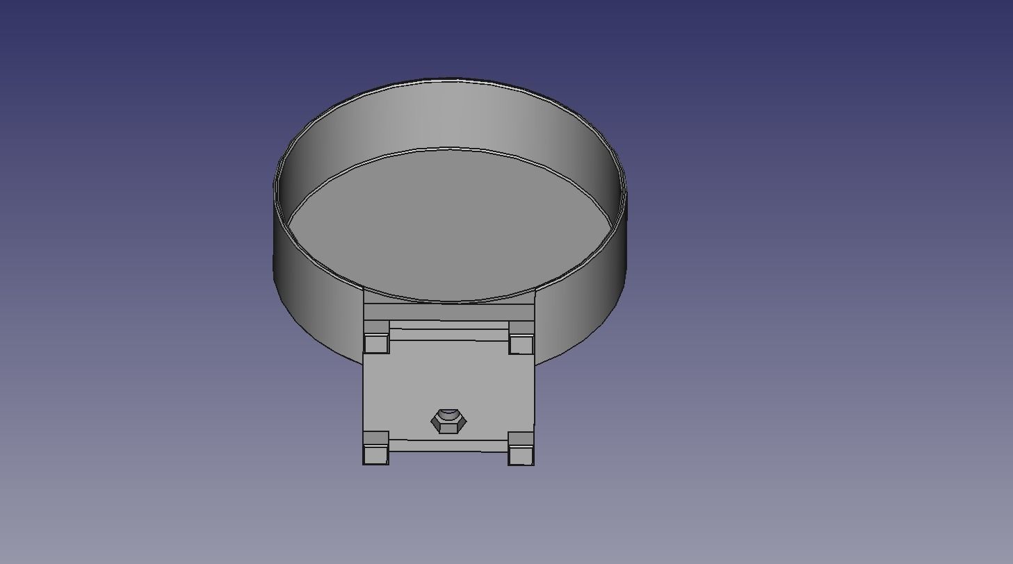 Bowl toolholder for square hole pegboard 3D print model_5