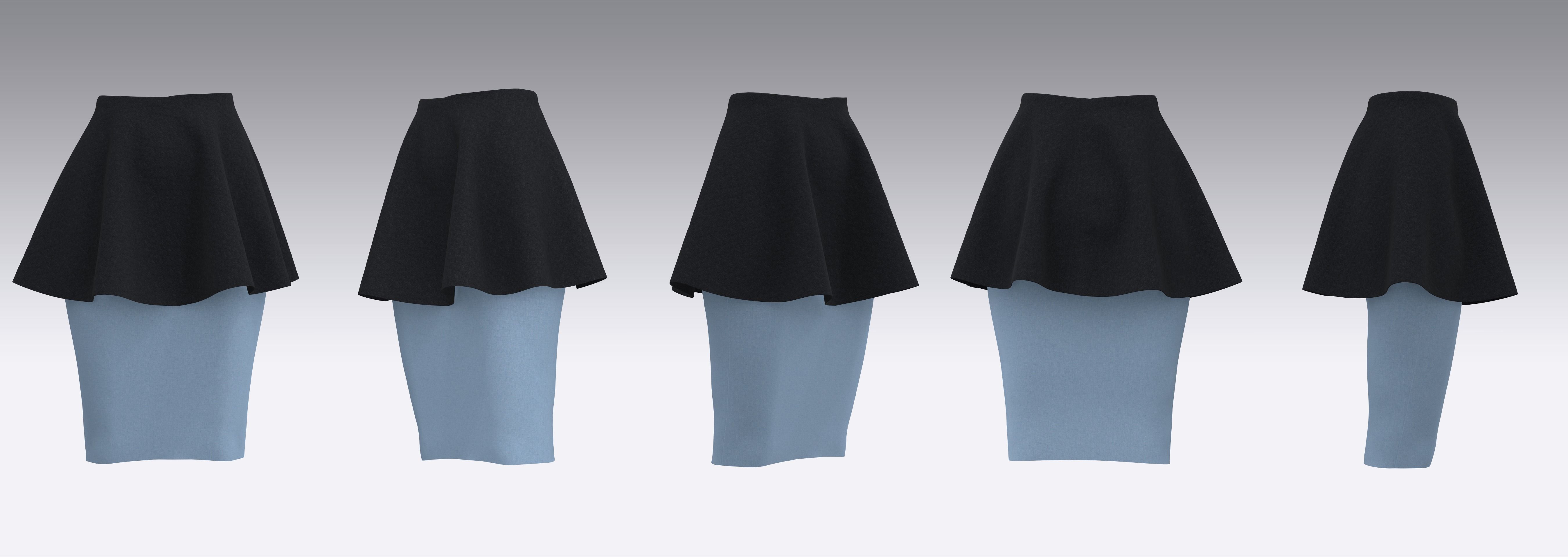 Skirt Outfits MD CLO 3D zprj project files 3D model_9