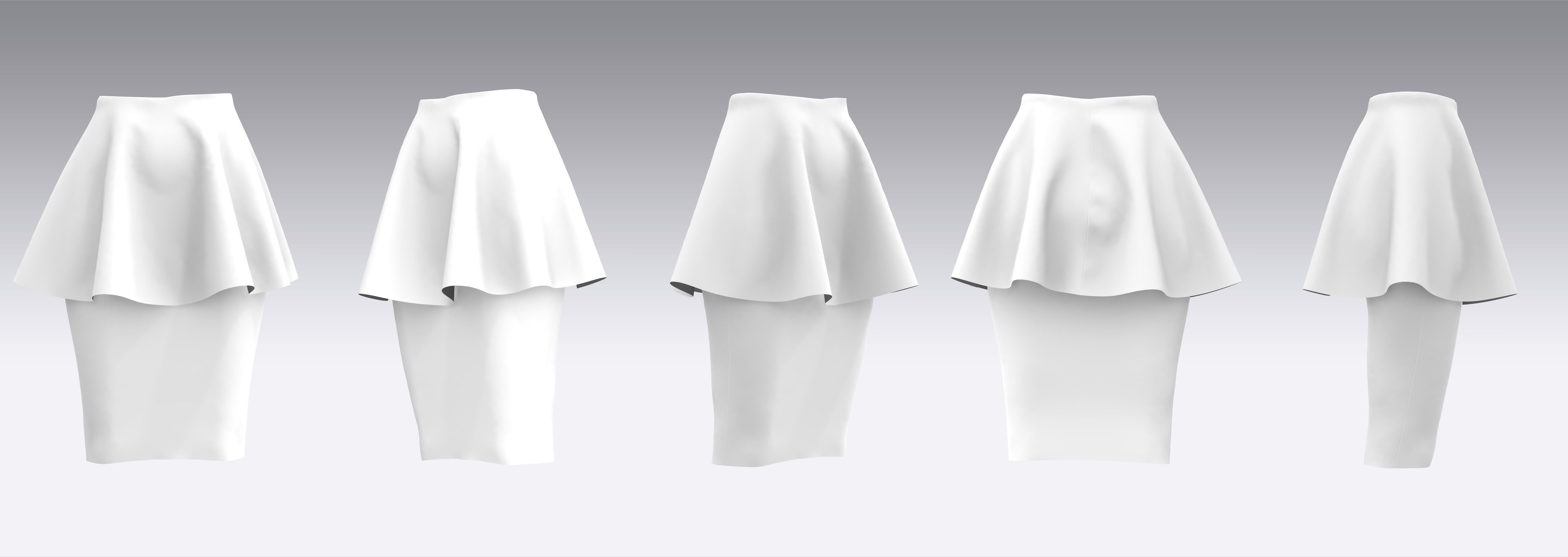 Skirt Outfits MD CLO 3D zprj project files 3D model_10