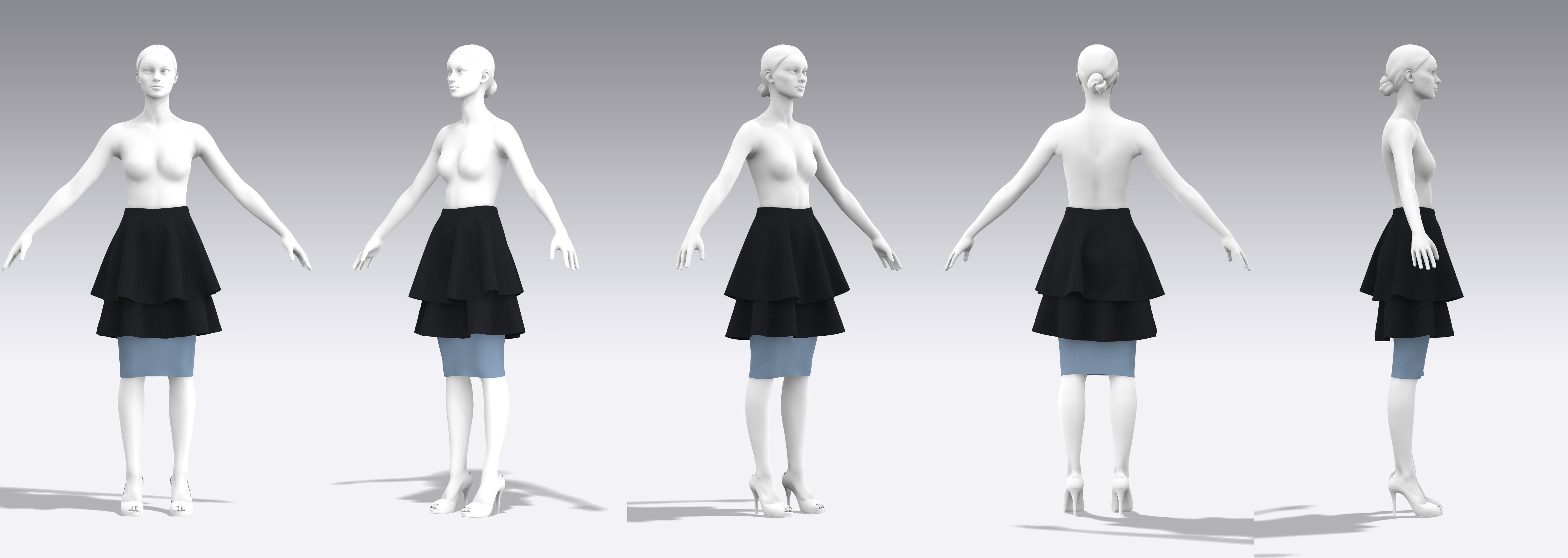 Skirt Outfits MD CLO 3D zprj project files 3D model_14