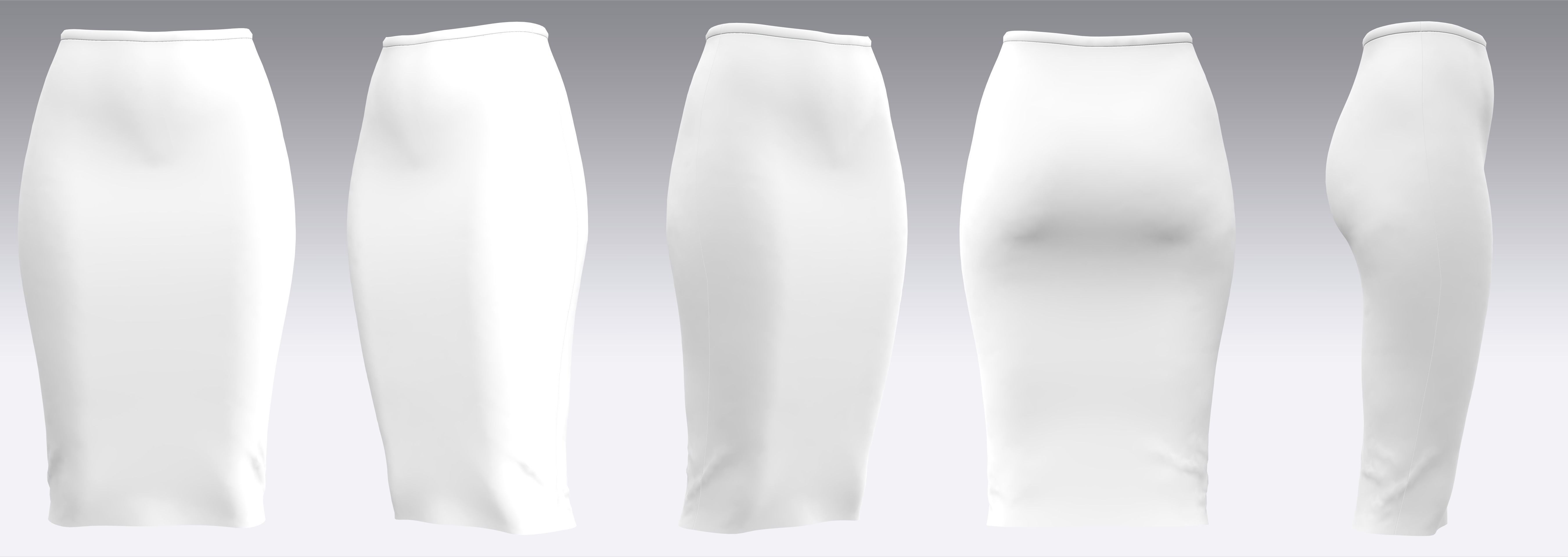 Skirt Outfits MD CLO 3D zprj project files 3D model_7