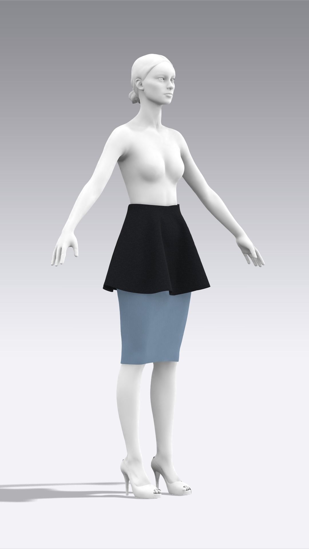 Skirt Outfits MD CLO 3D zprj project files 3D model_73