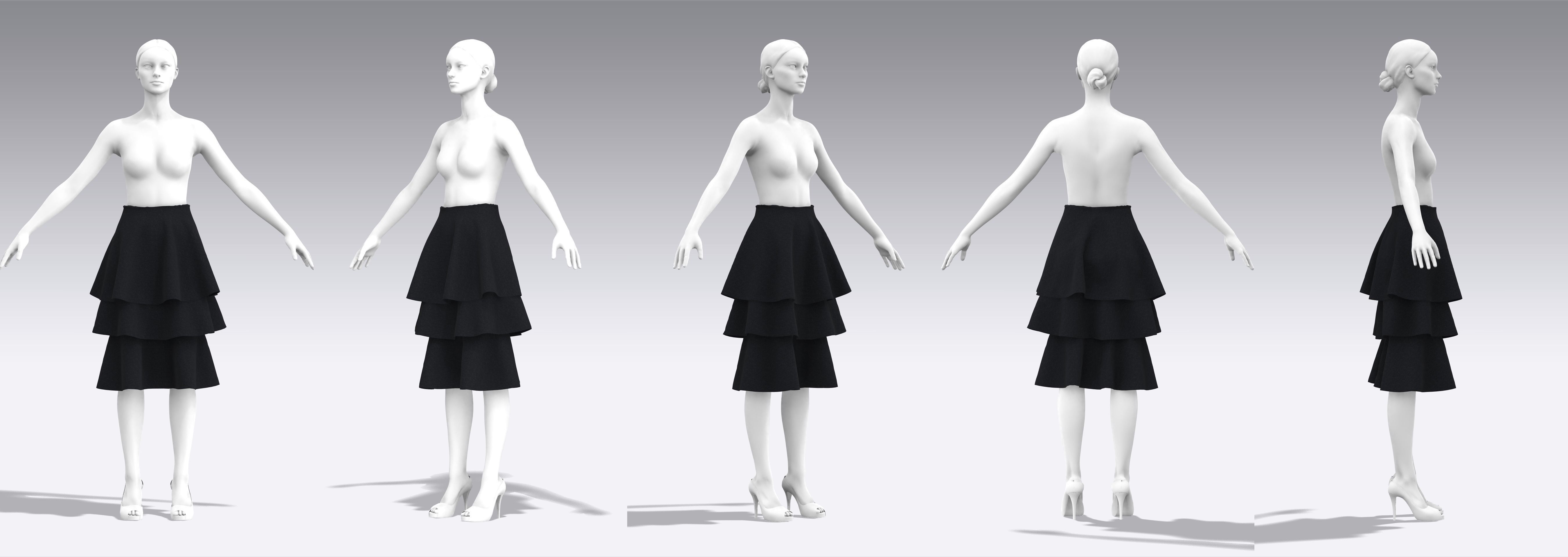 Skirt Outfits MD CLO 3D zprj project files 3D model_17
