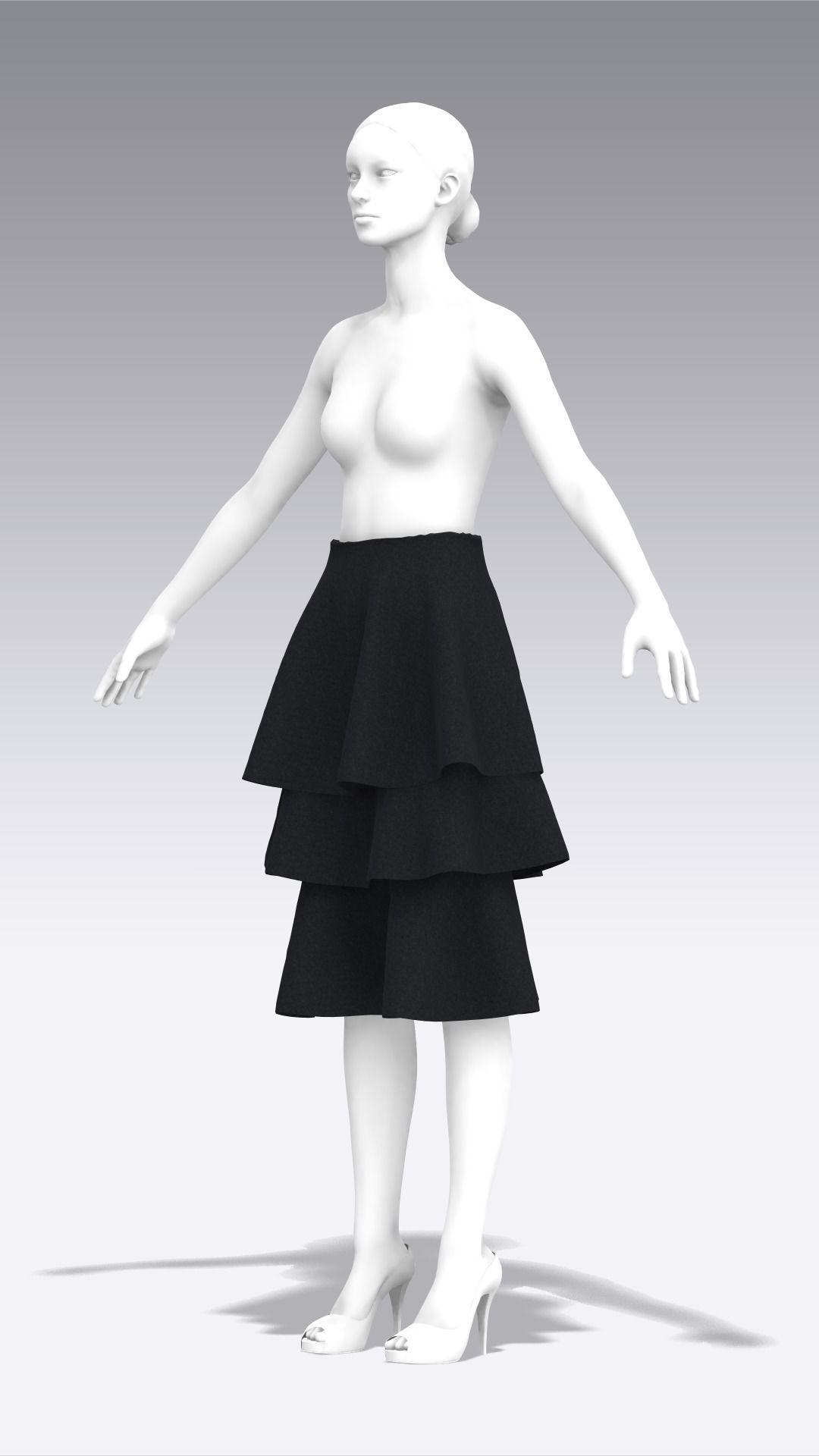 Skirt Outfits MD CLO 3D zprj project files 3D model_93