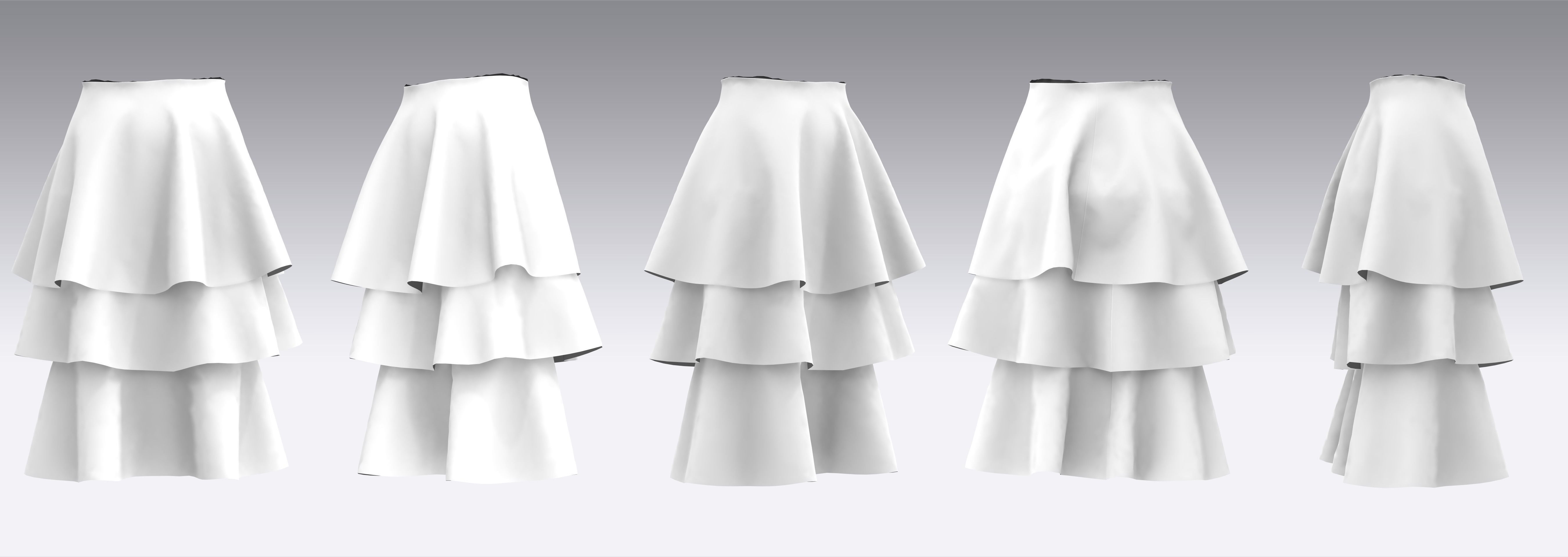 Skirt Outfits MD CLO 3D zprj project files 3D model_16