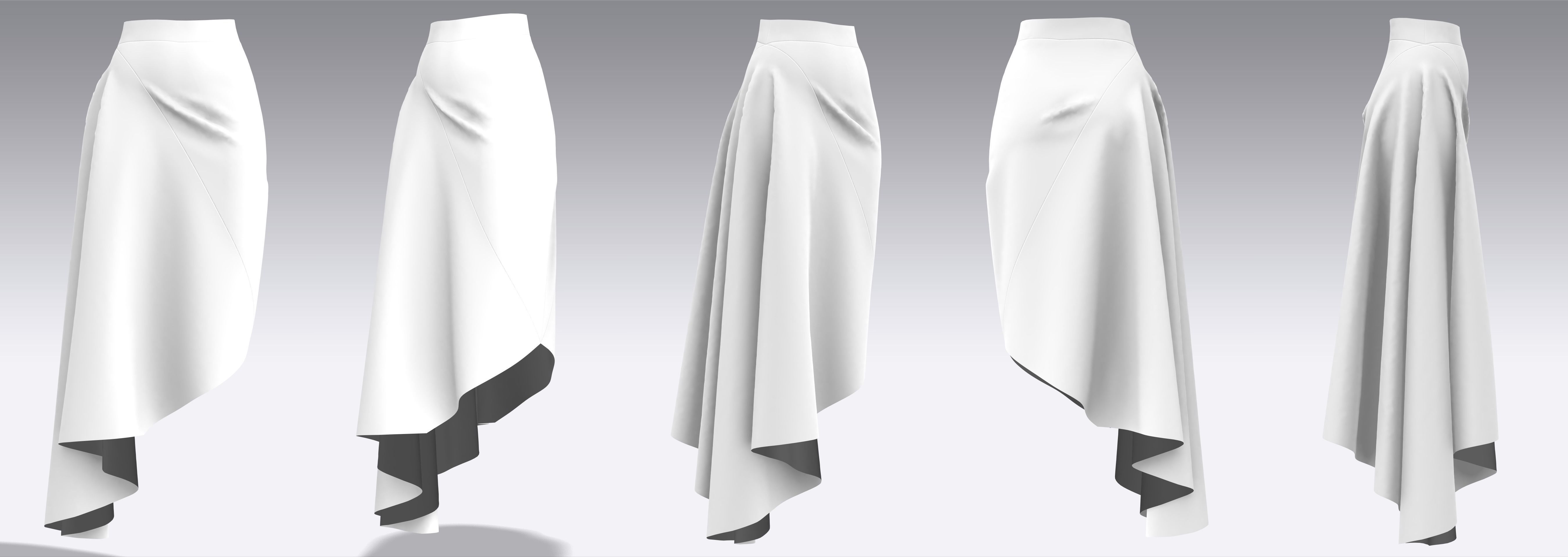 Skirt Outfits MD CLO 3D zprj project files 3D model_19