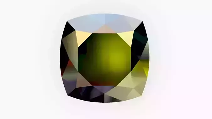 Cushion square gem 57 facets