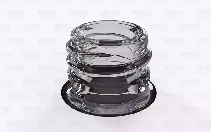 Glass finish - GME 40 25 - 13 mm - Screw neck with AB 3D model Glass finish - GME 40 25 - 13 mm - Screw neck with AB 3D model