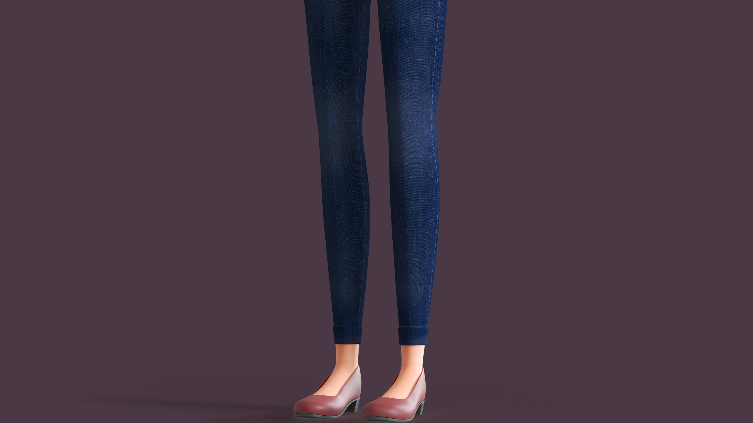 CARTOON  MOTHER 3  - Rigged WOMAN 3D model_6