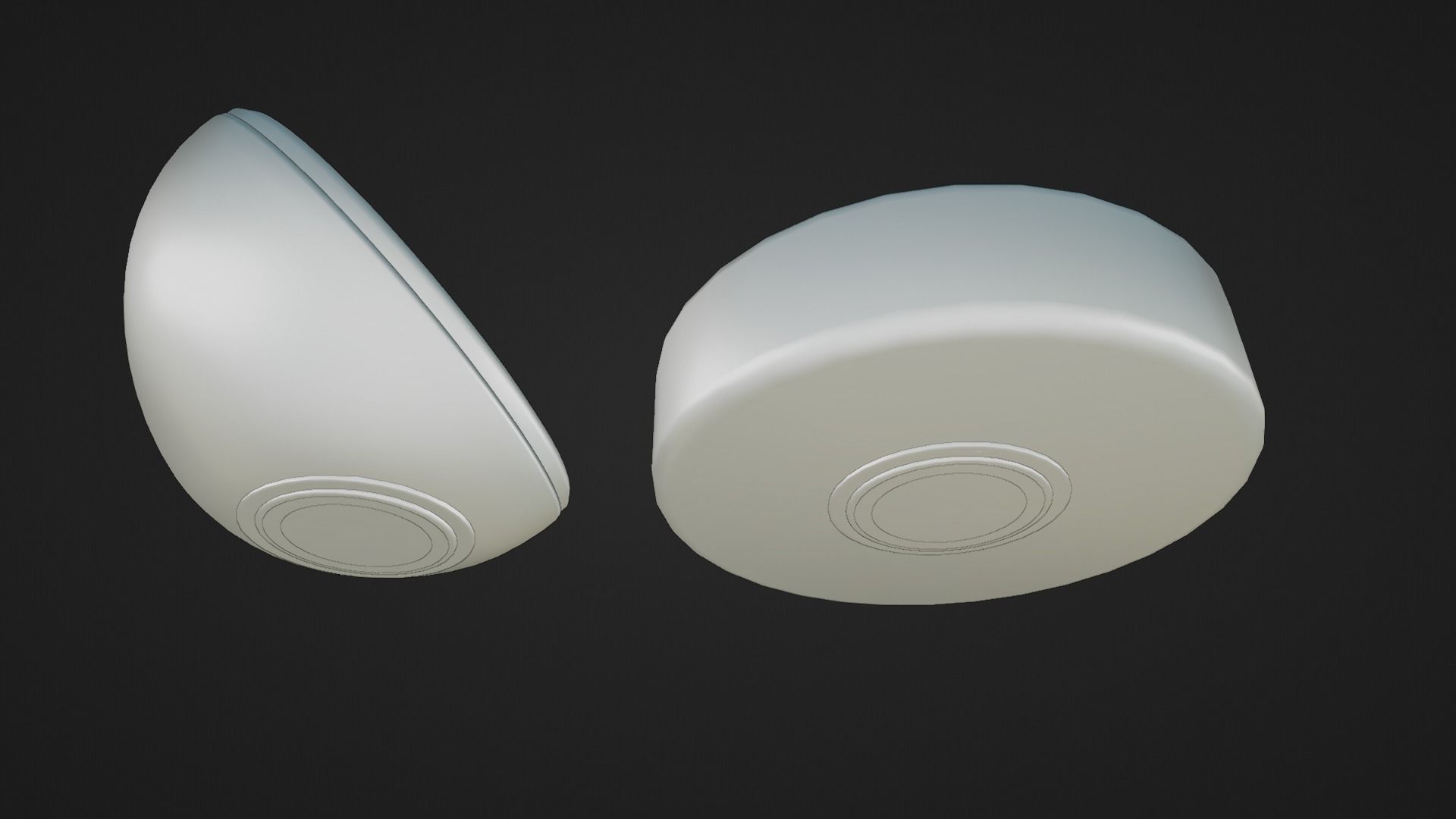 Sci-fi Chair and Table Free low-poly 3D model_24