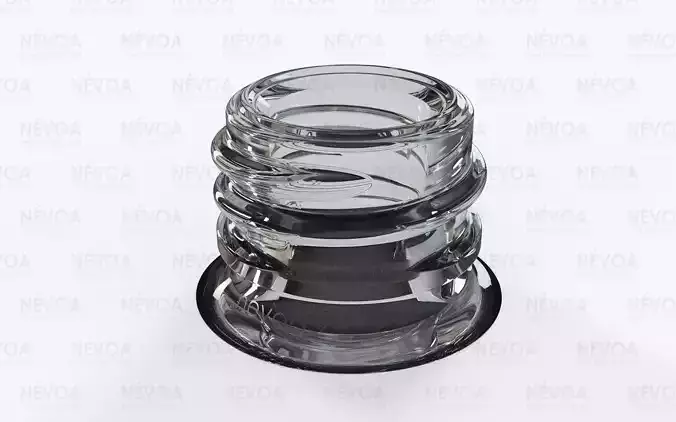Glass finish - GME 40 25 - 13 mm - RG - Screw neck with AB 3D model Glass finish - GME 40 25 - 13 mm - RG - Screw neck with AB 3D model