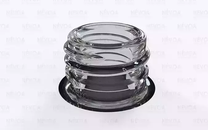 Glass finish - GME 40 25 - 15 mm - Screw neck with AB 3D model Glass finish - GME 40 25 - 15 mm - Screw neck with AB 3D model