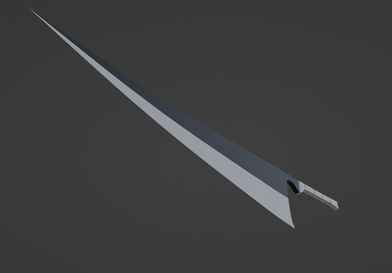 Zangetsu Sword - Bleach 3D model_2