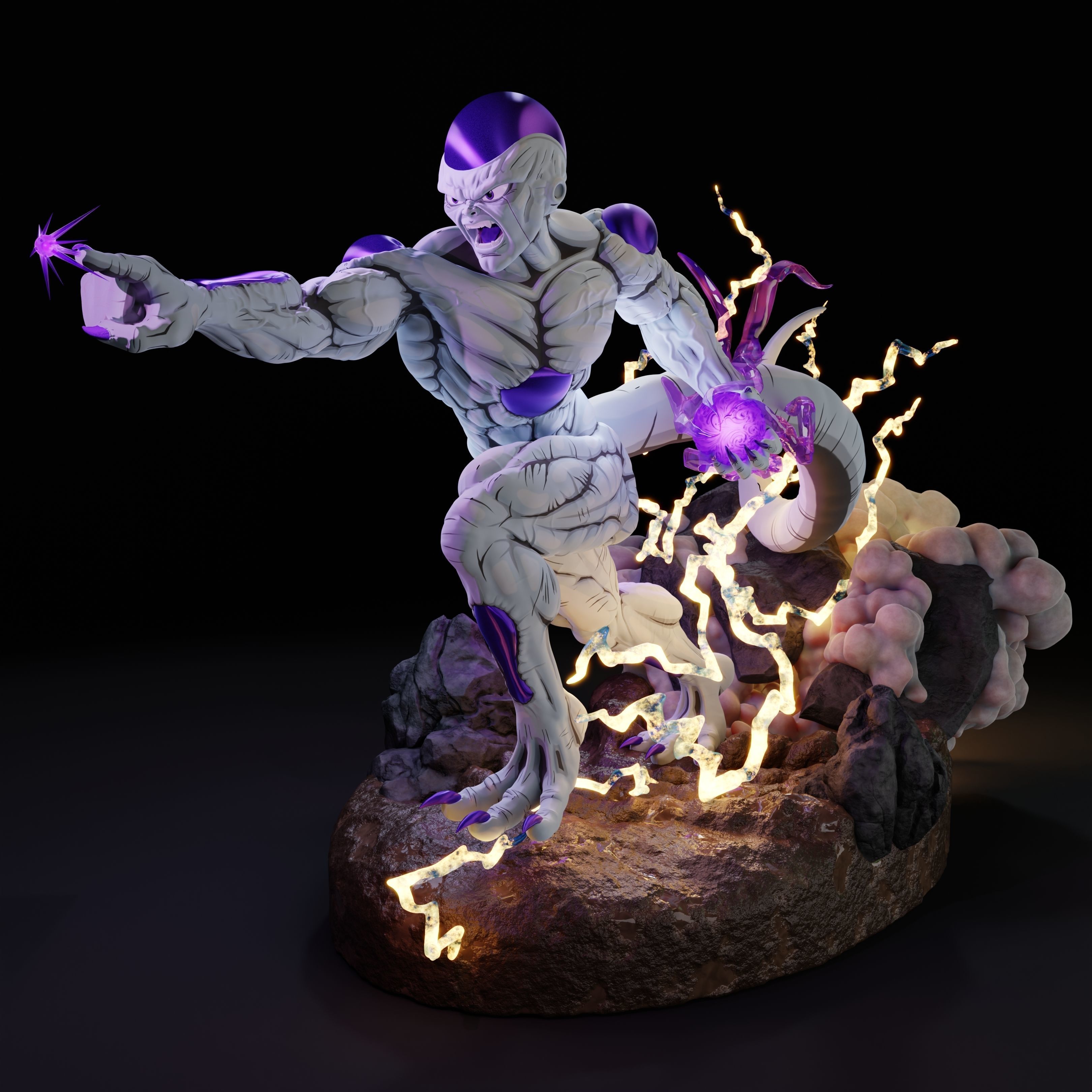 Dragon Ball Z Frieza figure 3D print model_3