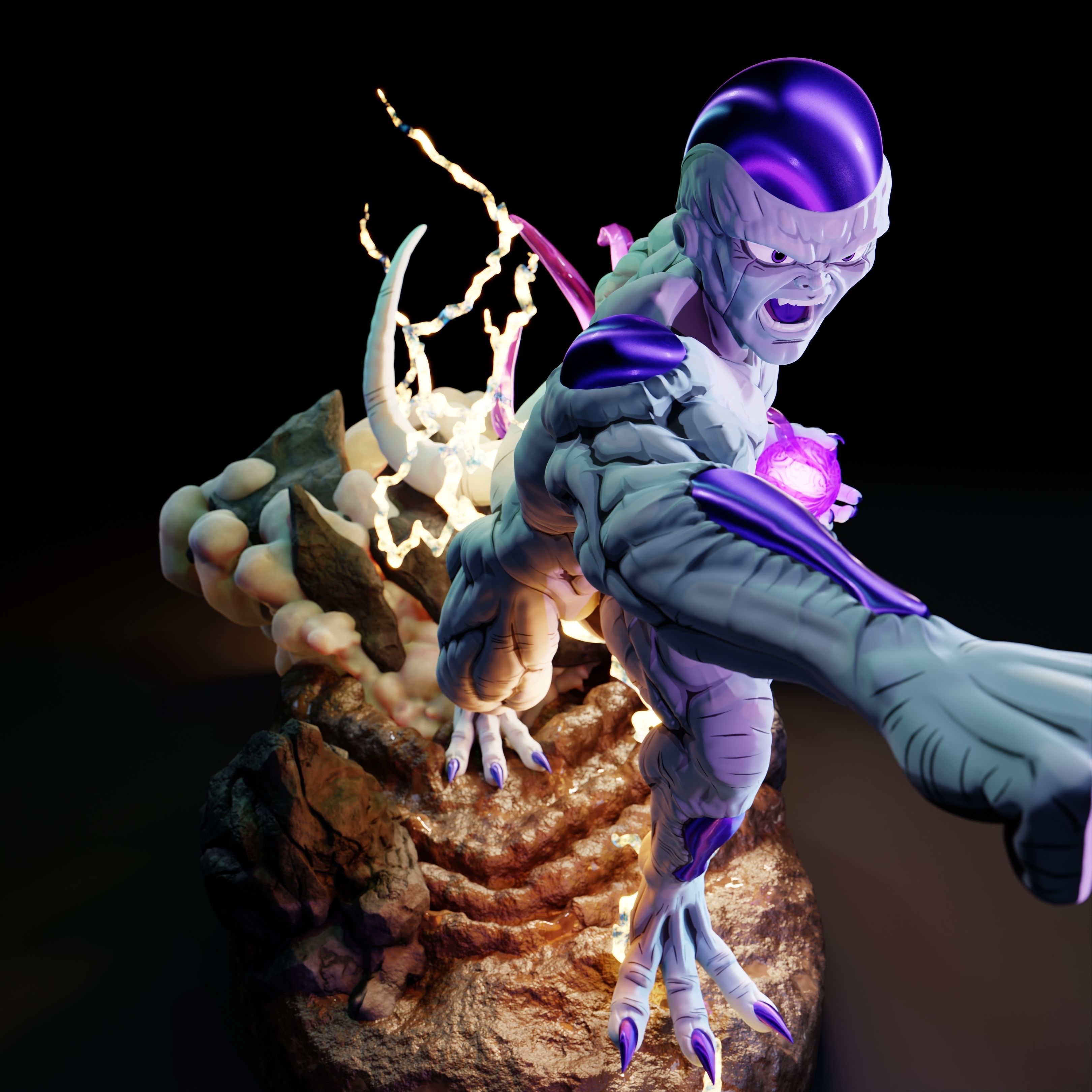 Dragon Ball Z Frieza figure 3D print model_9