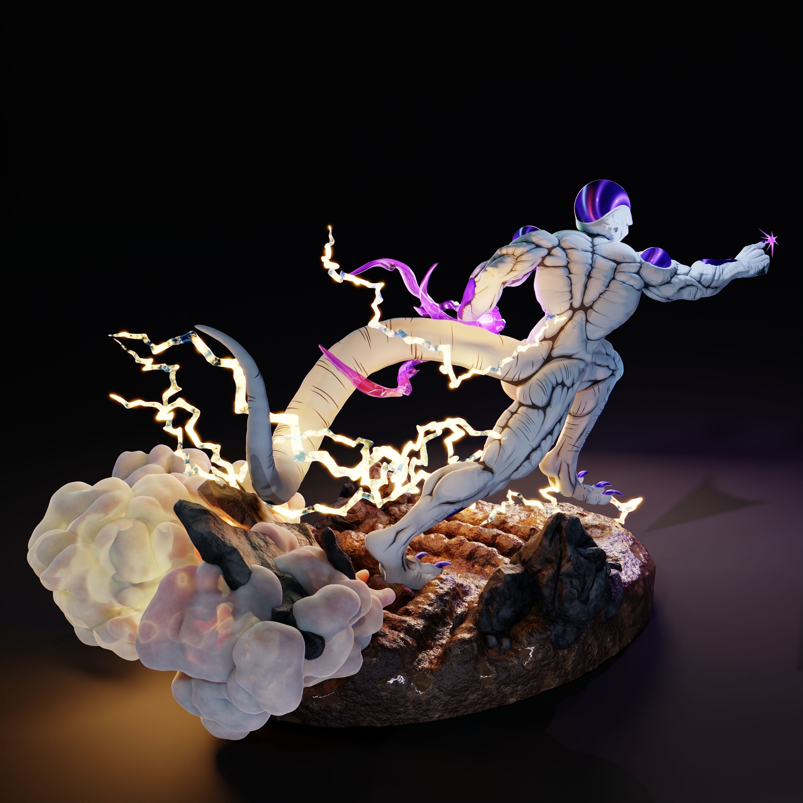 Dragon Ball Z Frieza figure 3D print model_10